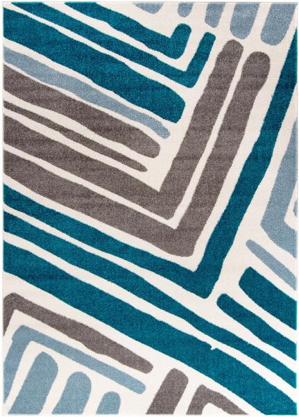 Синя рамка килим онлайн пъзел