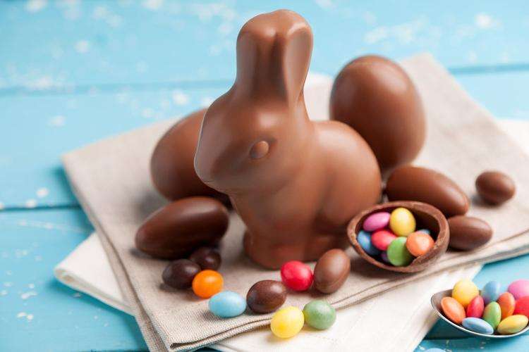 Coniglio di Pasqua con cioccol puzzle online
