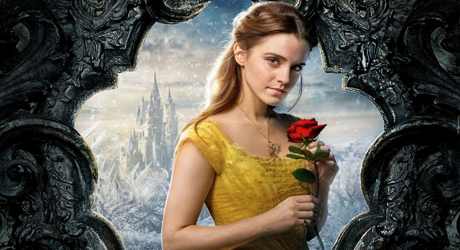 Girl with a rose jigsaw puzzle online