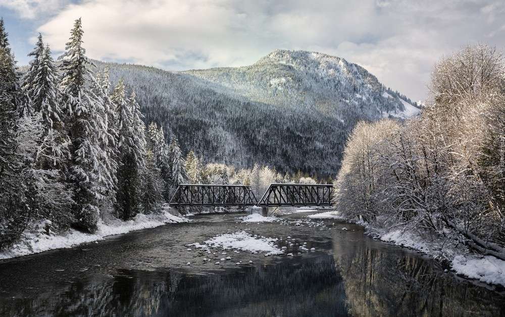 paisagem de inverno puzzle online