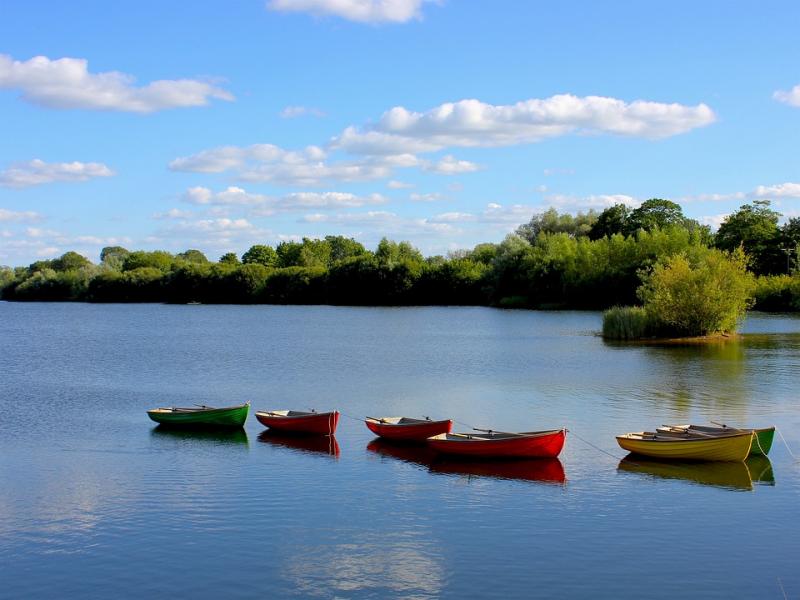 Boats on the lake. jigsaw puzzle online