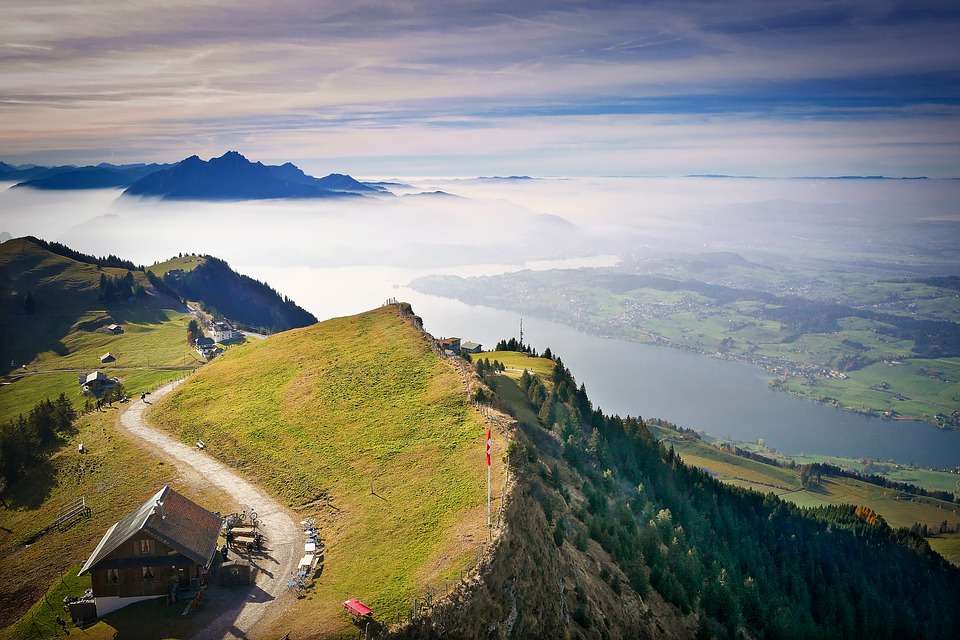 Zwitserland. Panorama. online puzzel