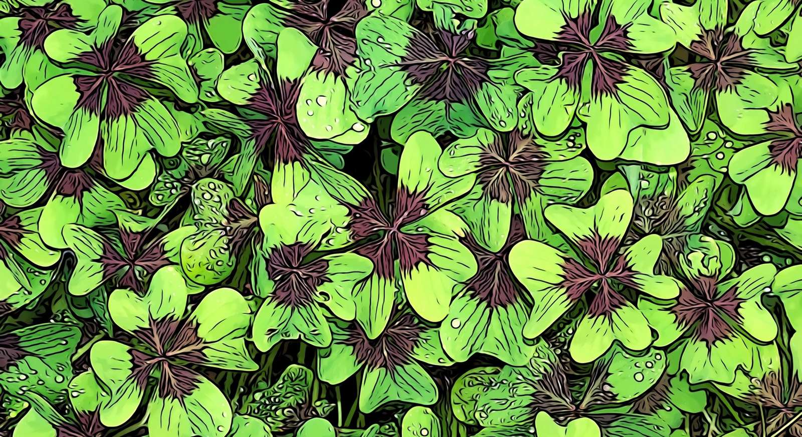 Folhas coloridas puzzle online
