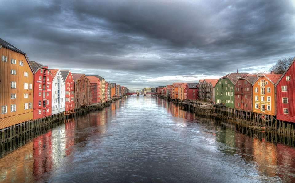 Norge. Trondheim. Pussel online