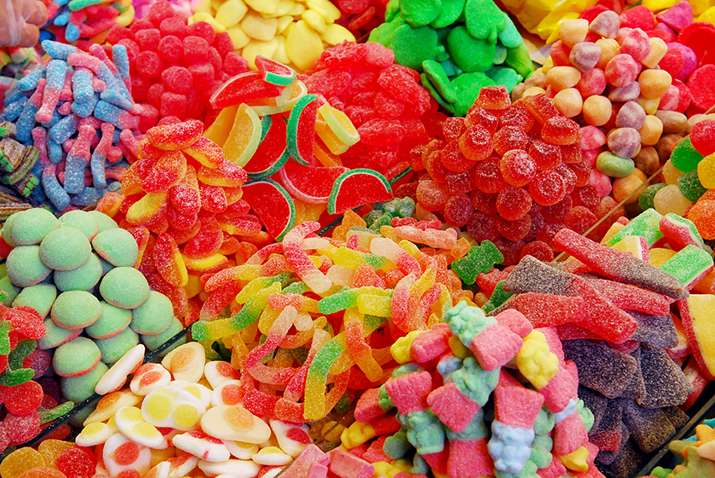 leckere Süßigkeiten Puzzlespiel online