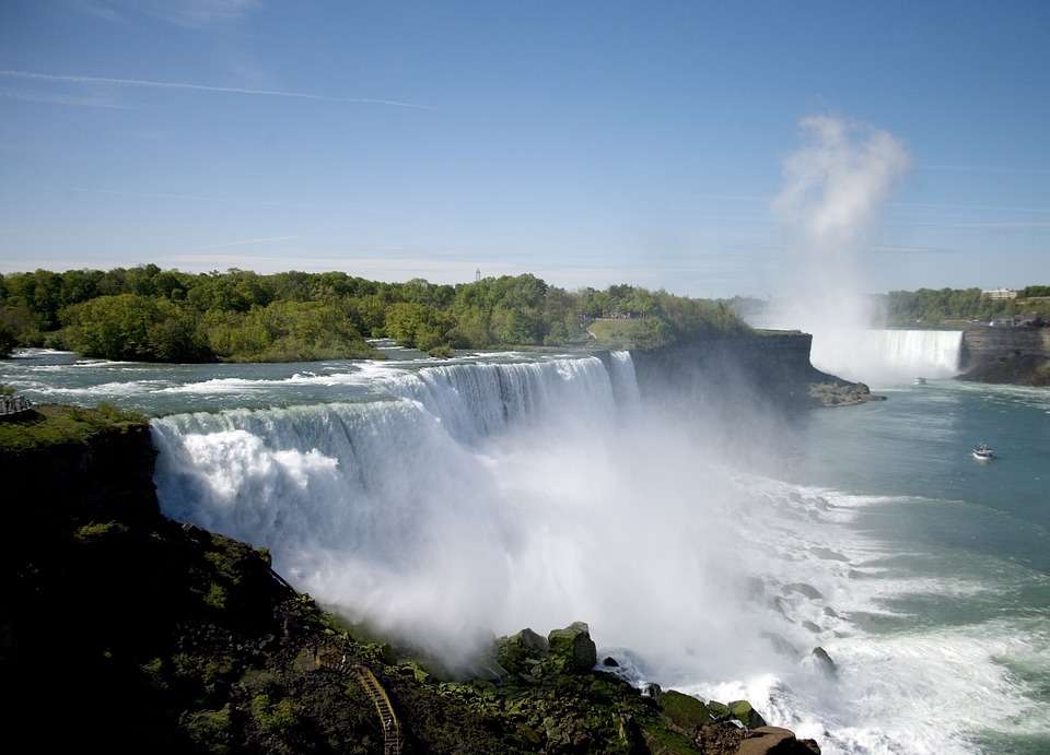 Wasserfälle auf Niagara. Online-Puzzle