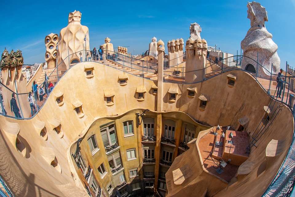 Gaudis Architektur. Puzzlespiel online