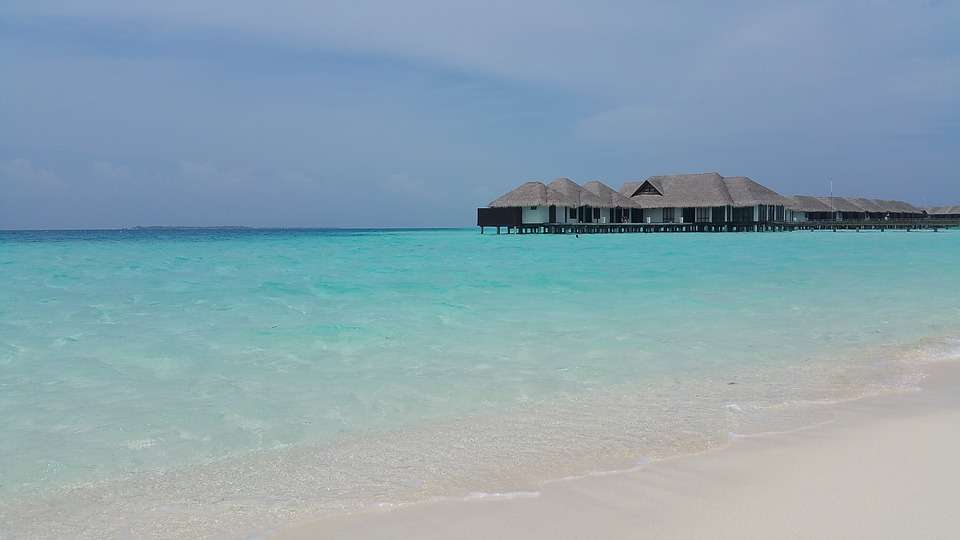Отдых на Мальдивах. онлайн-пазл