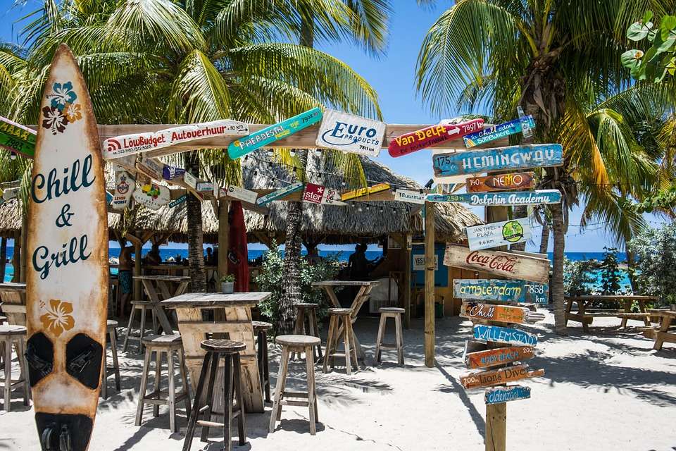 Bar de la plage. puzzle en ligne