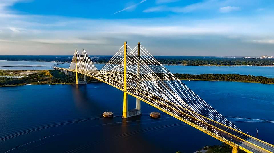 Brücke in Florida. Puzzlespiel online