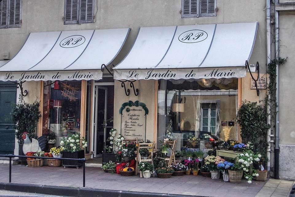 Virágüzlet Provence-ban. kirakós online