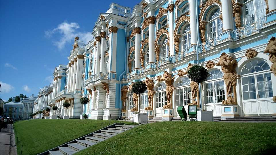 Petersburg. Vinterpalats. Pussel online