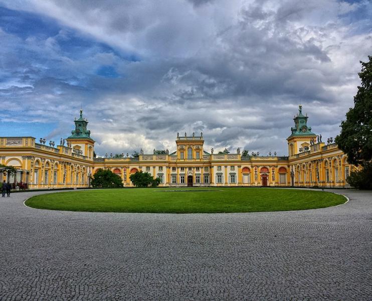 Palast in Wilanów. Online-Puzzle