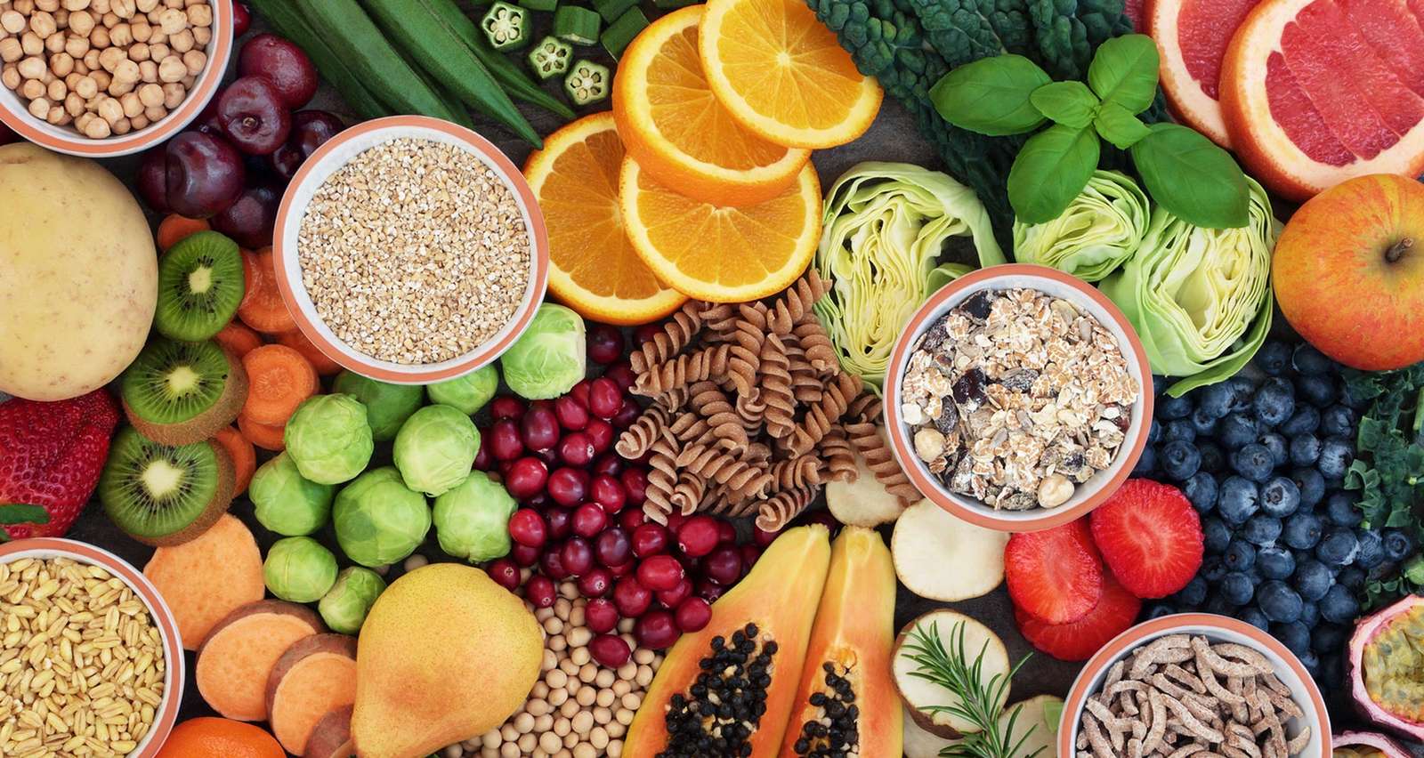 Gyümölcsök, zöldségek, fűszerek kirakós online