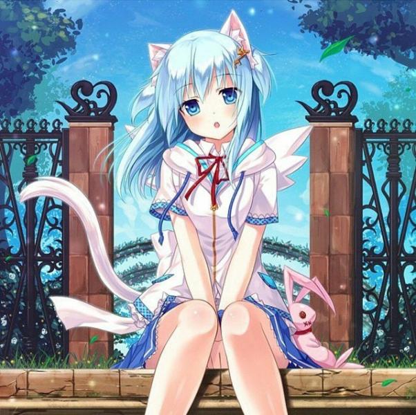 Anime Cat jigsaw puzzle online