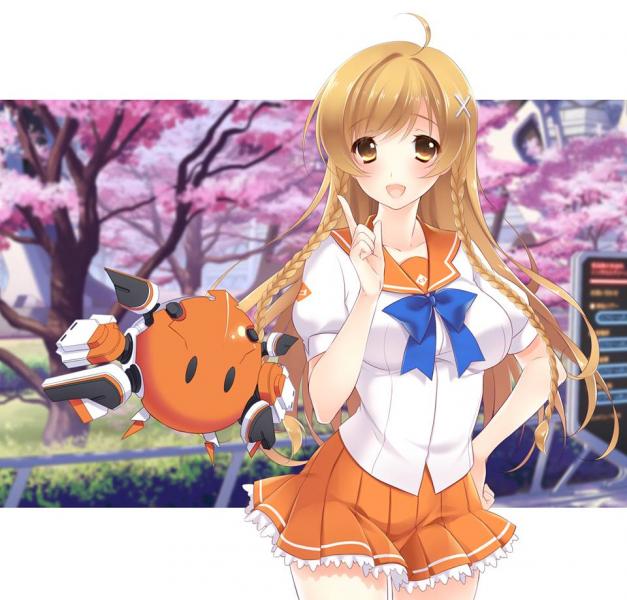 Anime dívka skládačky online