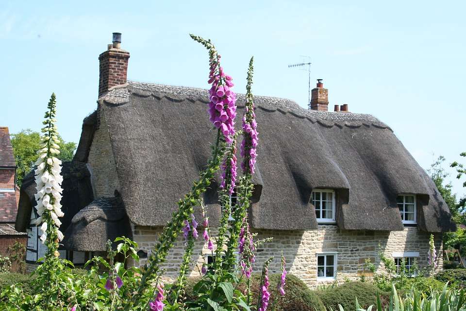 Thatched house. jigsaw puzzle online