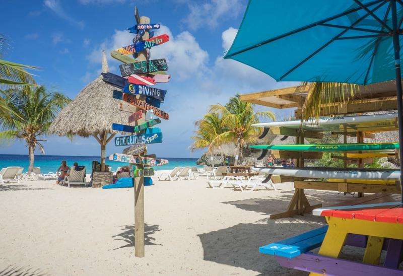 Карибски плаж. онлайн пъзел