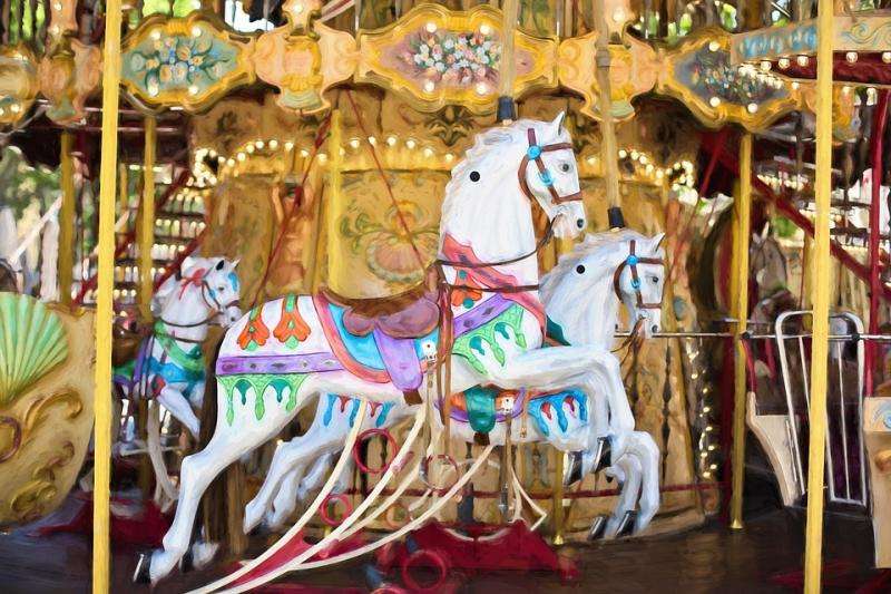 Carousel. Horses. jigsaw puzzle online