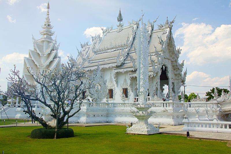Tempel in Thailand. Puzzlespiel online