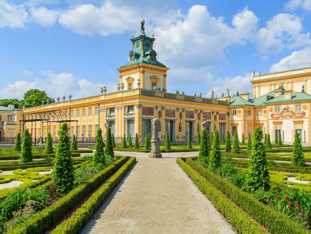 Le musée du palais à Wilanów puzzle en ligne