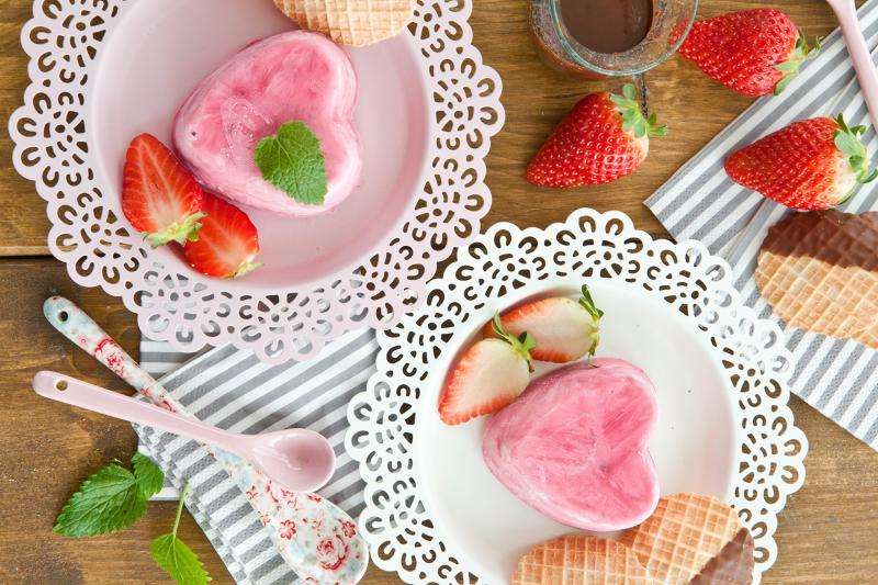 Crème glacée à la fraise puzzle en ligne