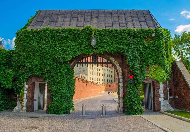 Tor zum Wawel. Online-Puzzle