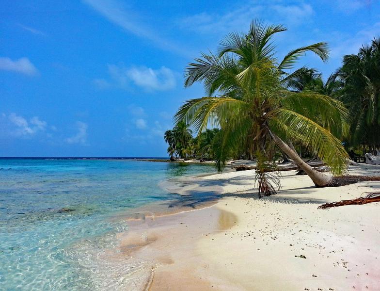 Панамски плаж. онлайн пъзел