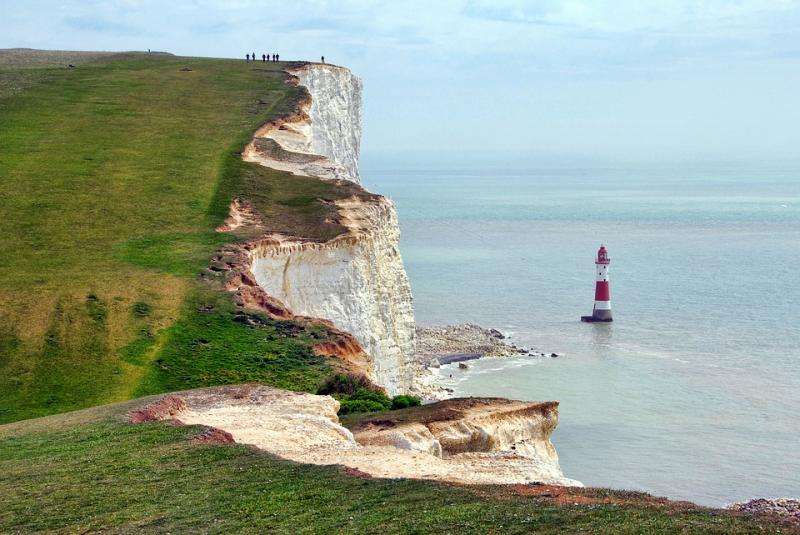 A costa em Sussex. Inglaterra. puzzle online