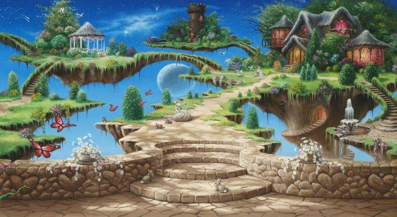 Fairytale landscape online puzzle