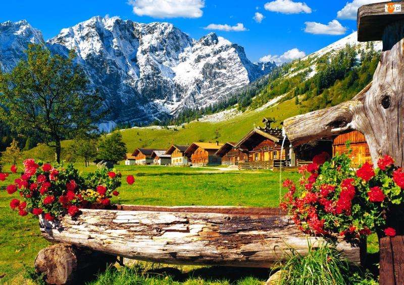 Альпийский пейзаж. онлайн-пазл