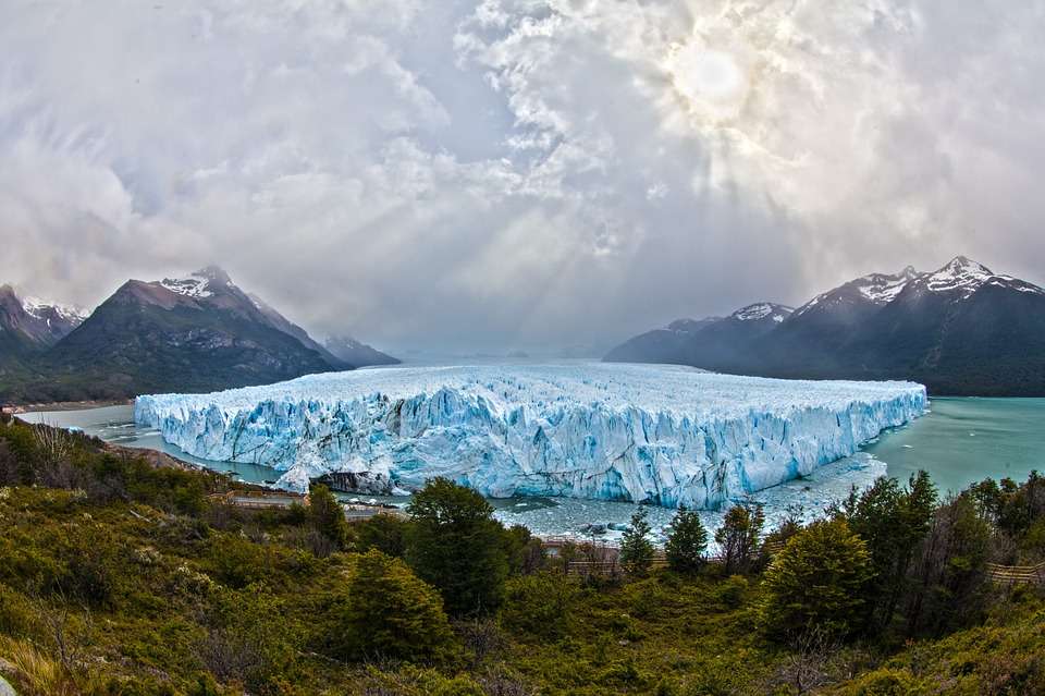 Gletsjer in Argentinië. legpuzzel online
