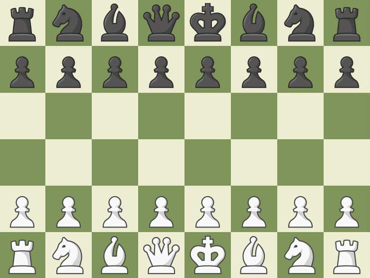Шахматна дъска 2 онлайн пъзел