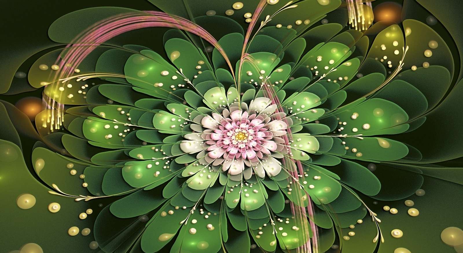 Virág absztrakció online puzzle