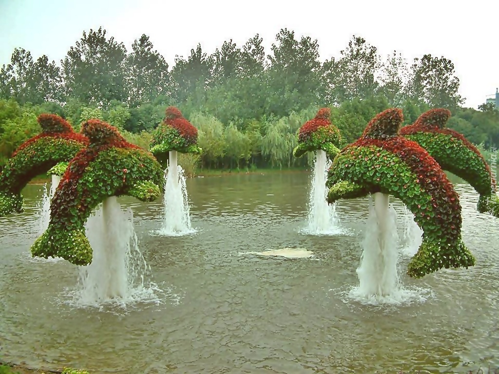Fountains. puzzle online