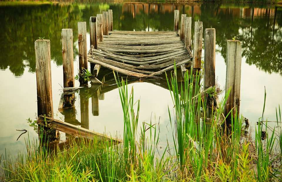 Muelle viejo. rompecabezas en línea