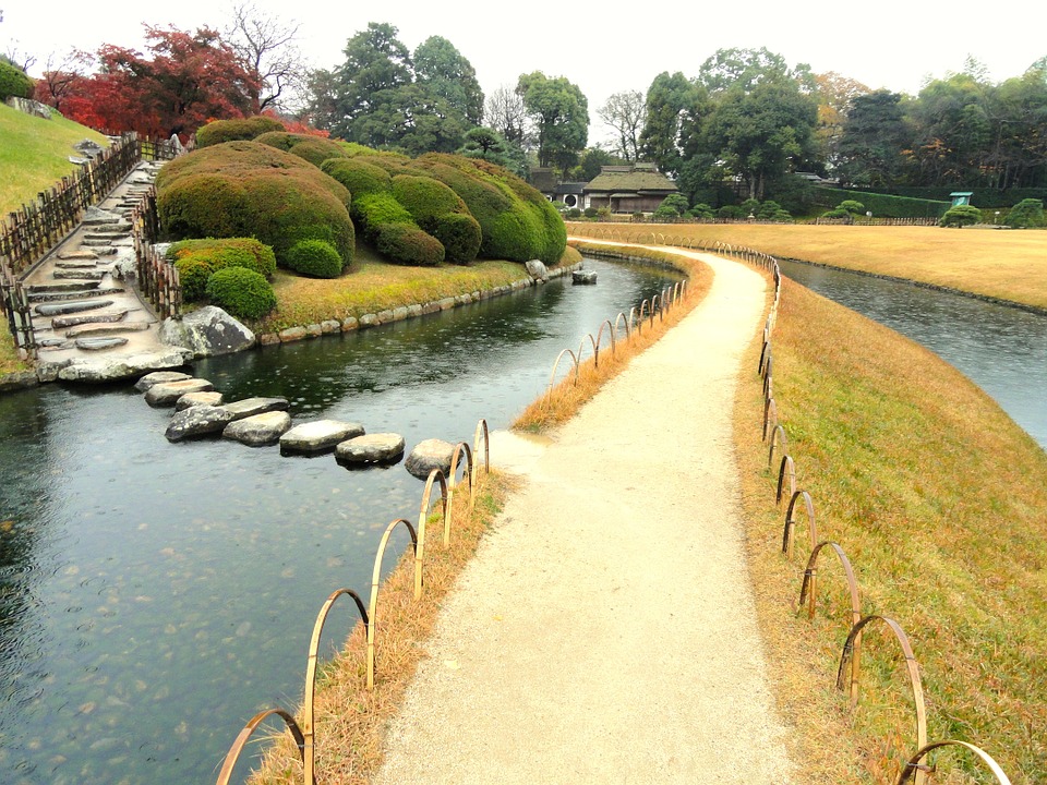 Parque en Okayama. Japón. rompecabezas en línea