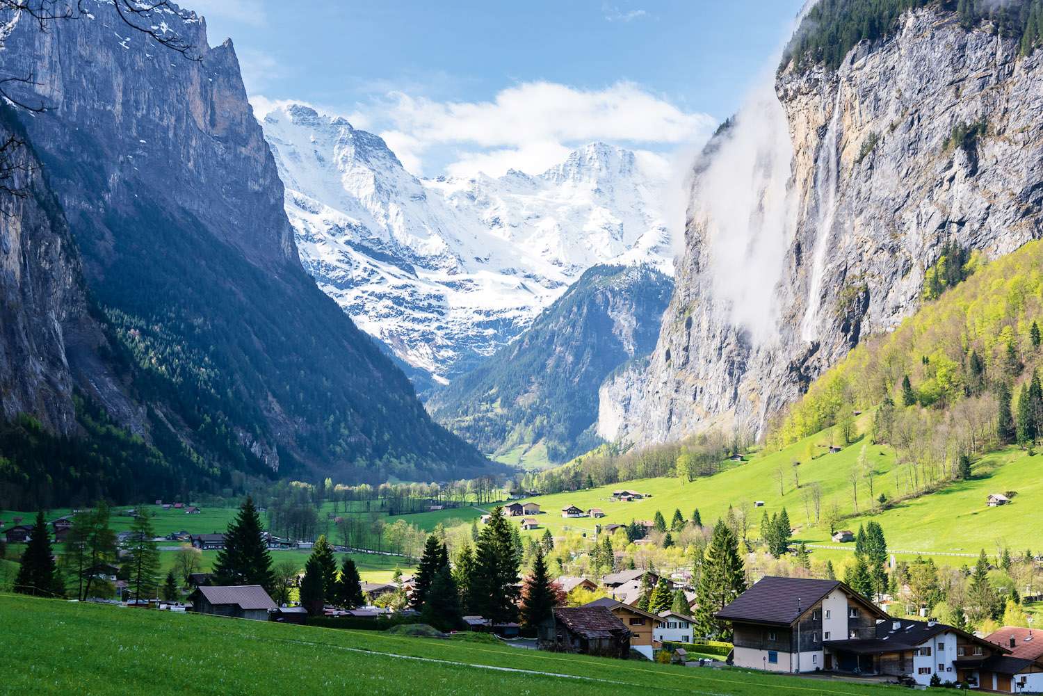Příroda švýcarských Alp skládačky online