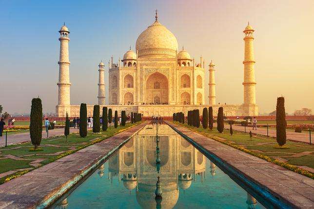 Taj Mahal - Indiens symbol pussel på nätet