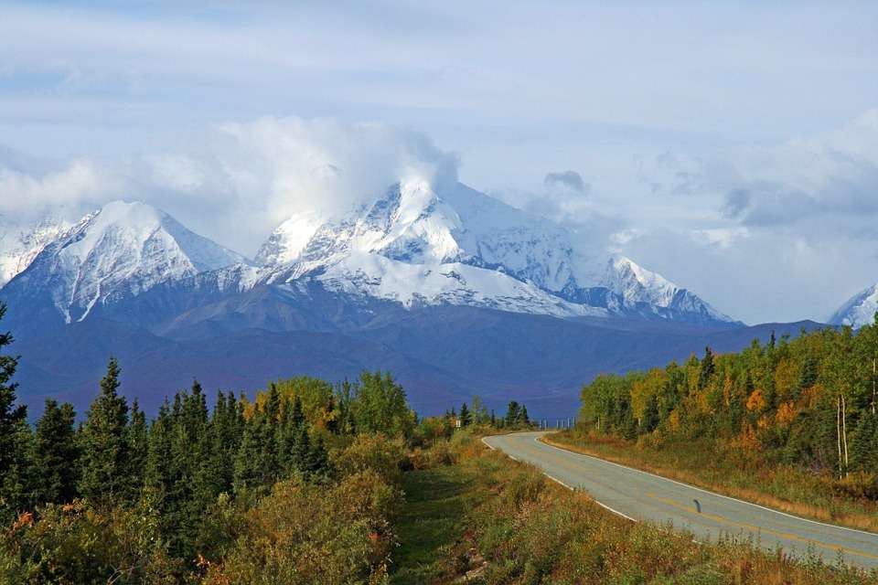 El paisaje de Alaska. rompecabezas en línea