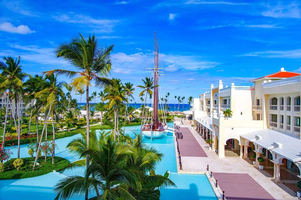 Hotel na República Dominicana. puzzle online