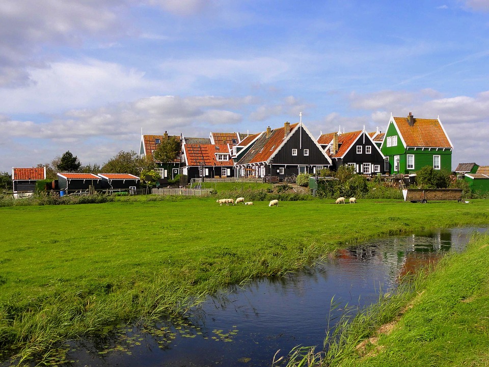 オランダの風景。 オンラインパズル