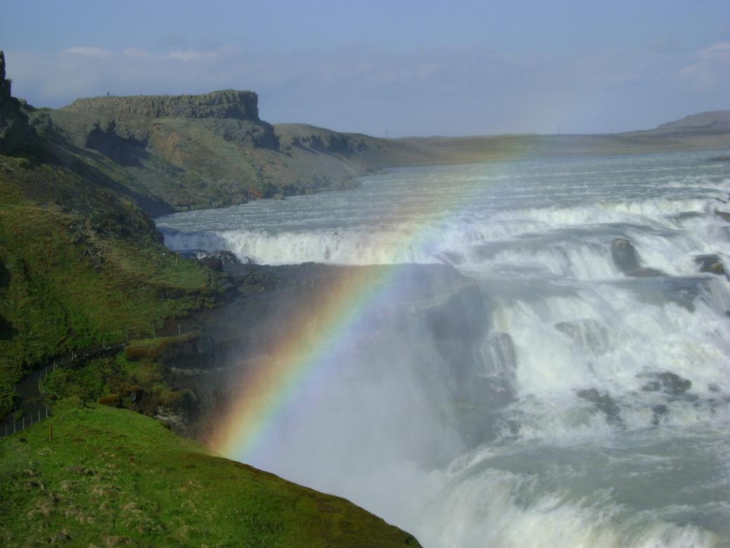 Island vattenfall pussel på nätet