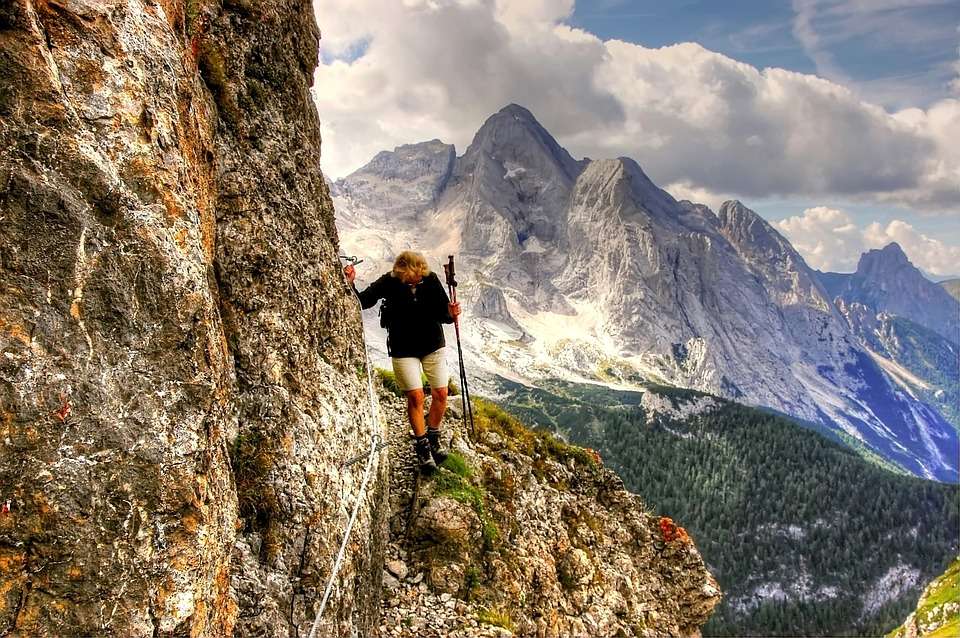 Hegymászás a Dolomitokban. online puzzle