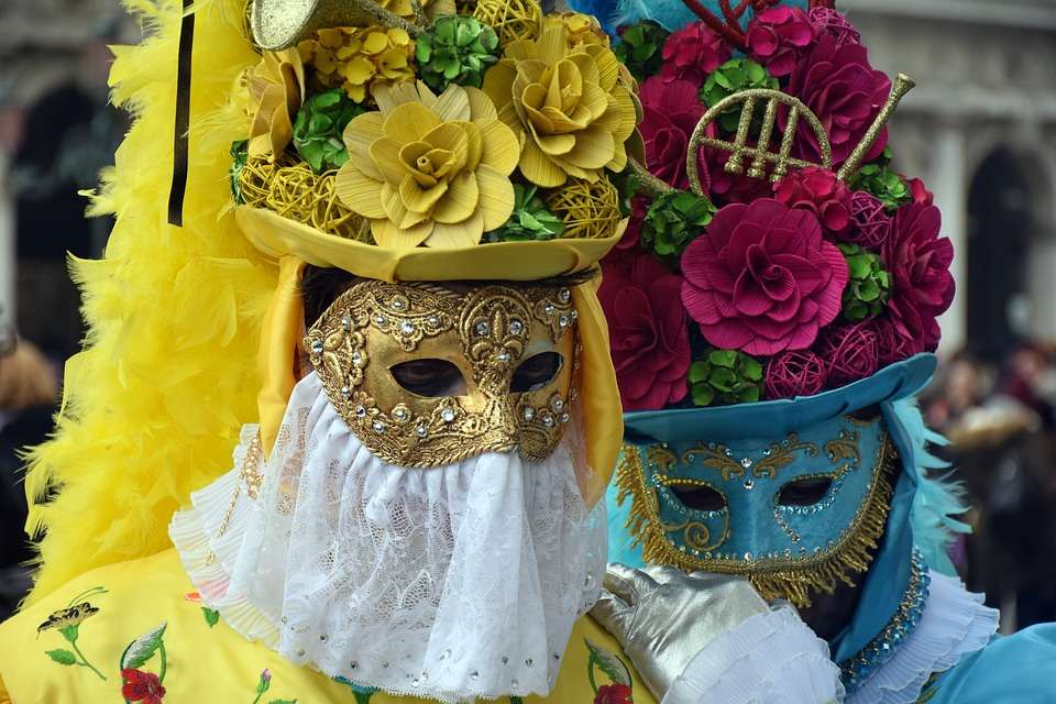 Карнавални маски. пъзел