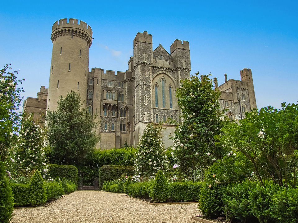 Schloss in Arundel. England. Online-Puzzle