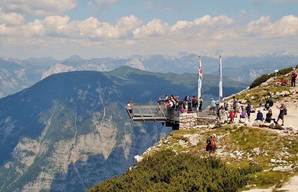 Österreichische Alpen. Online-Puzzle