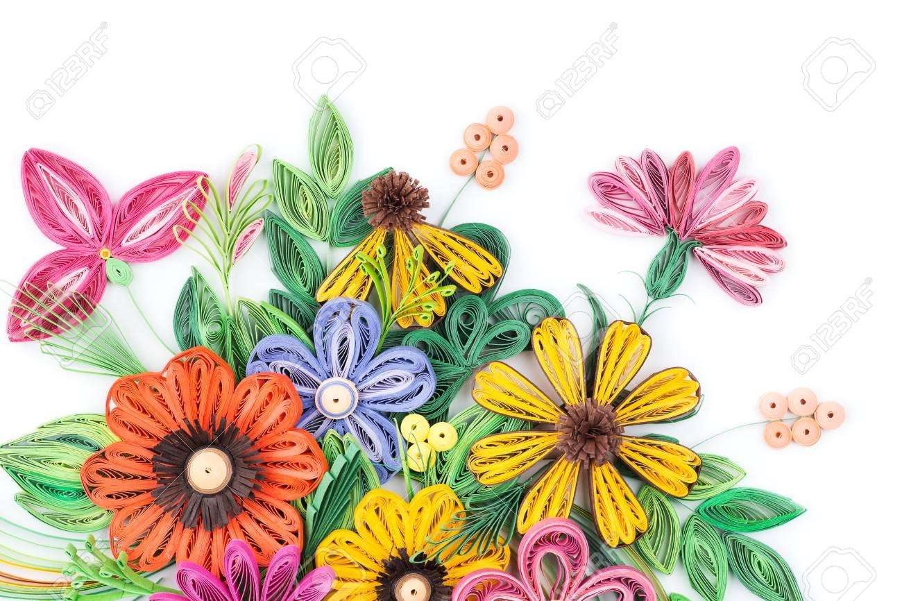 Quilling flowers online puzzle