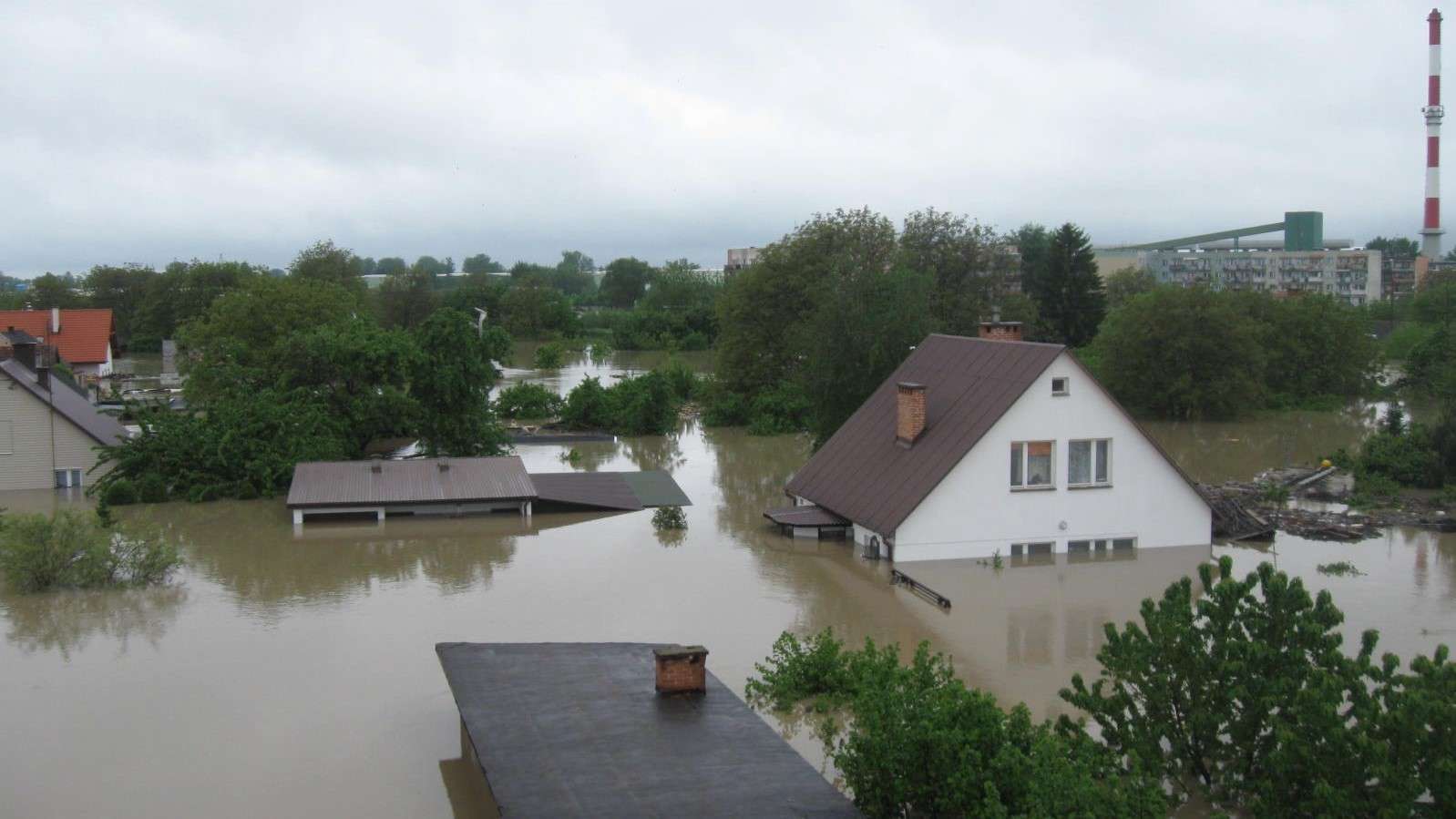 översvämning i Sandomierz forts Pussel online