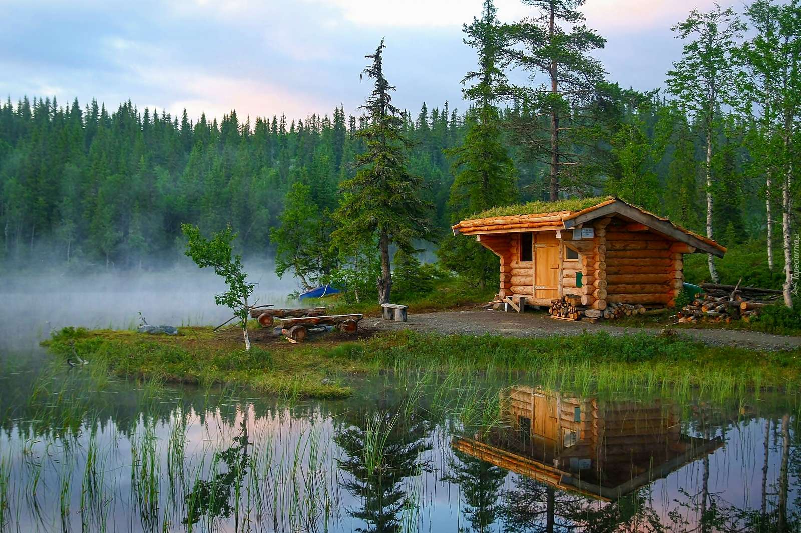 Log house. jigsaw puzzle online